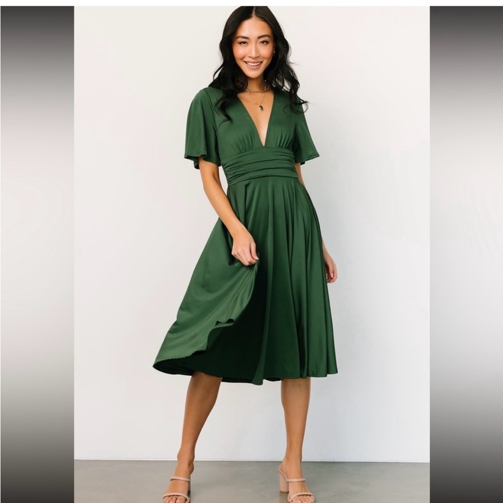 Baltic Born Deep Green Midi Dress